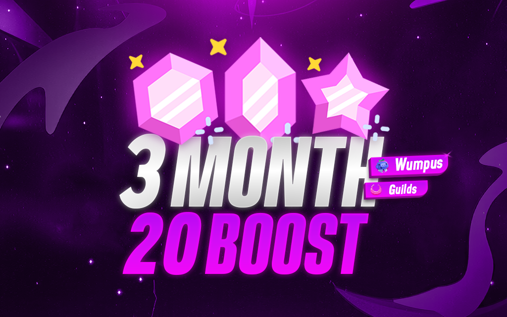 20 Discord Server Boosts for 3 months
