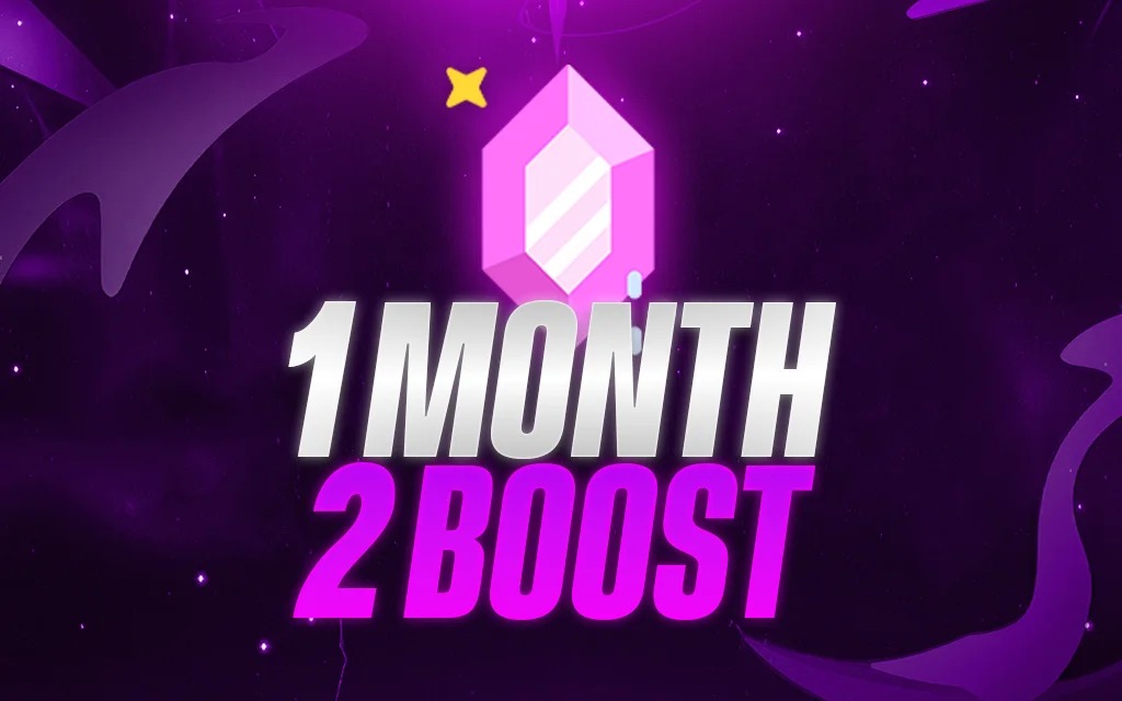 2 Discord Server Boosts for 1 month