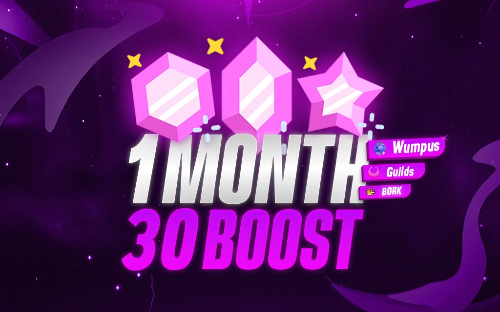 30 Discord Server Boosts for 1 month