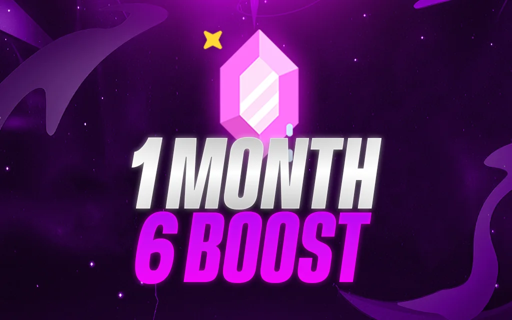 6 Discord Server Boosts for 1 month