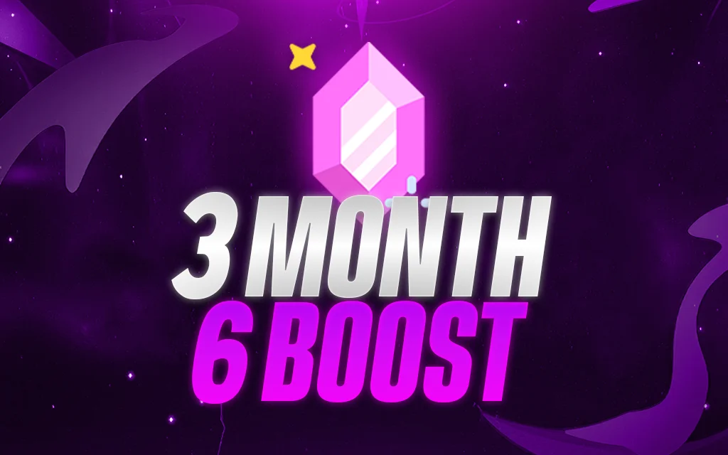 6 Discord Server Boosts for 3 months
