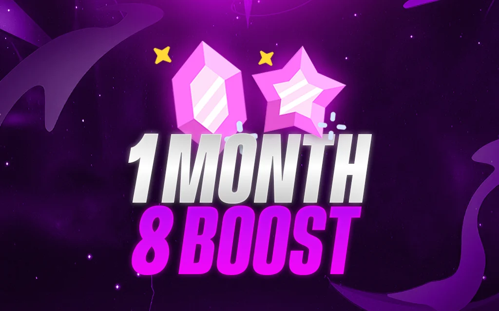 8 Discord Server Boosts for 1 month